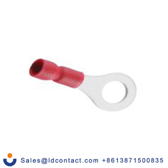 RS PRO,178-8677,绝缘 铜 环形端子, Φ6.4 mm内环 22 AWG, 6.4 mm螺栓, 红色 16 AWG, -40 °C至105 °C E245391系列