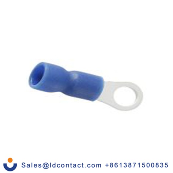 RS PRO,178-8678,绝缘 铜 环形端子, Φ4.3 mm内环 16 AWG, 4.3 mm螺栓, 蓝色 14 AWG, -40 °C至105 °C E245391系列