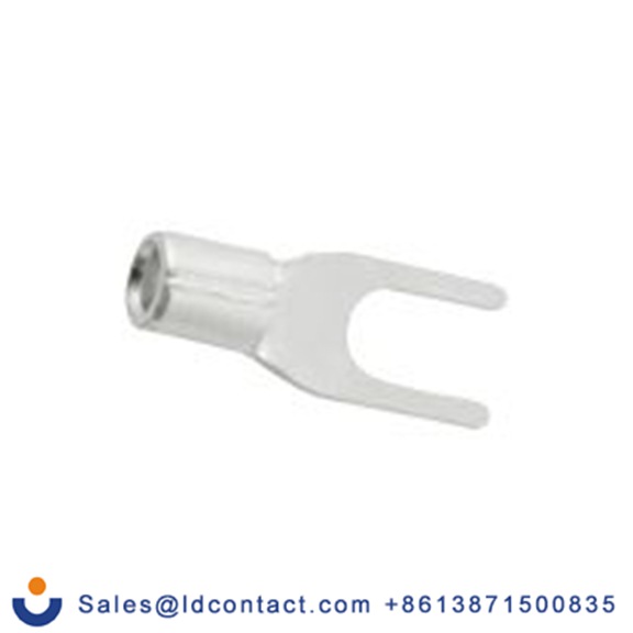 RS PRO,178-8705,非绝缘 叉型端子, 4.3 mm螺栓, 银色, 最小电线尺寸: 14 AWG 12 AWG, 8 mm宽, 1 mm厚, 镀锡触点, SNB系列