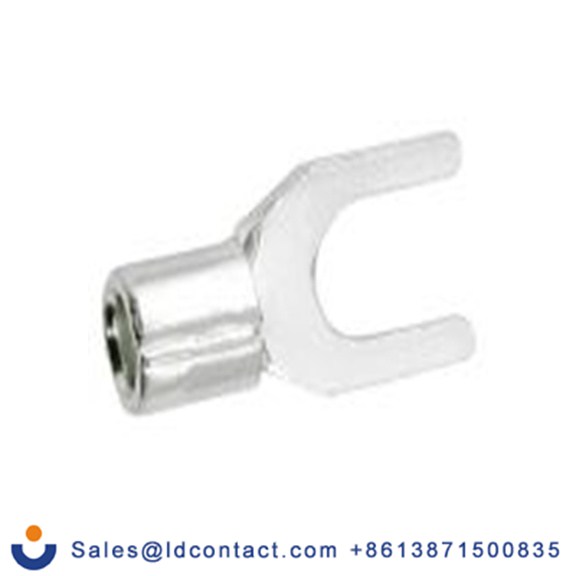 RS PRO,178-8706,非绝缘 叉型端子, 5.3 mm螺栓, 银色, 最小电线尺寸: 12 AWG 10 AWG, 9 mm宽, 1 mm厚, 镀锡触点, SNB系列