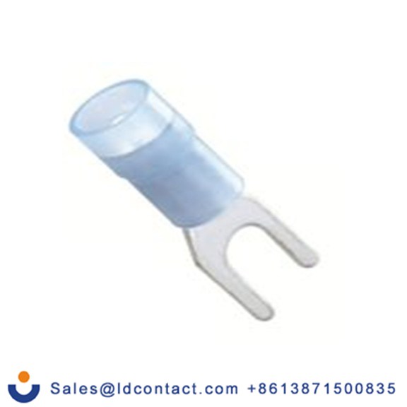 RS PRO,178-8707,绝缘 叉型端子, 5.3 mm螺栓, 蓝色, 最小电线尺寸: 16 AWG 14 AWG, 7.9 mm宽, 0.8 mm厚 尼龙, SNYD系列