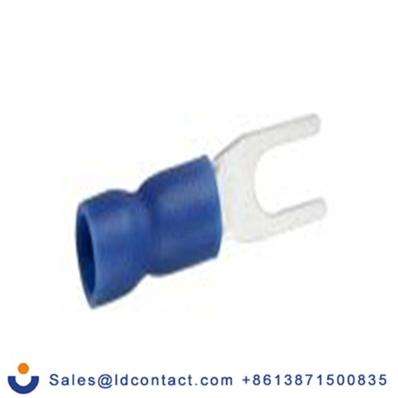 RS PRO,178-8727,绝缘 叉型端子, 3.7 mm螺栓, 蓝色, 最小电线尺寸: 16 AWG 14 AWG, 5.7 mm宽, 0.8 mm厚 乙烯基, SV系列