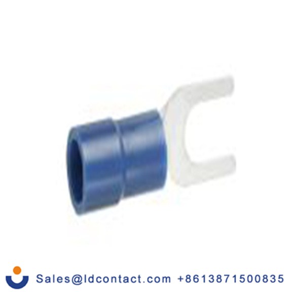 RS PRO,178-8731,绝缘 叉型端子, 3.7 mm螺栓, 蓝色, 最小电线尺寸: 16 AWG 14 AWG, 7.2 mm宽, 0.8 mm厚 乙烯基, SVY系列