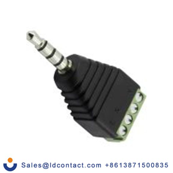 RS PRO,179-2863,3.5mm, 电缆安装 插头适配器 公 焊接 4, 插孔 5A 直向