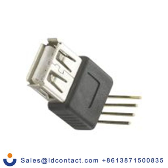 RS PRO,179-2868,USB 连接器, USB A 型 母插, 1端口, 通孔安装 直向 CLB-JL系列