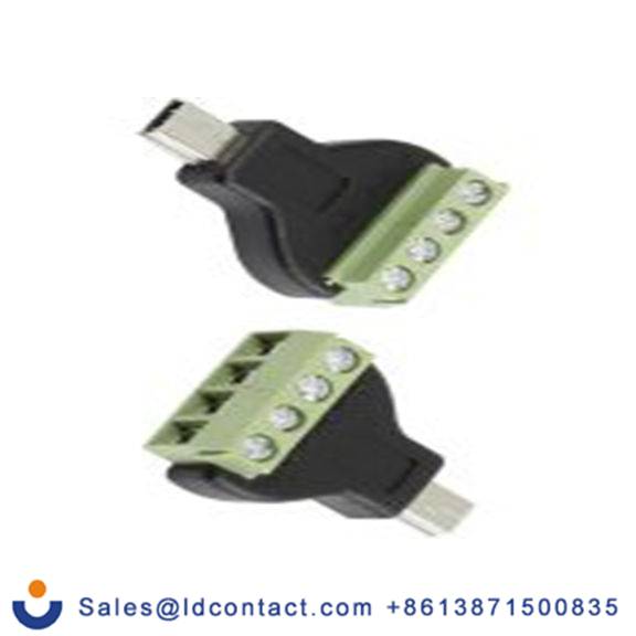 RS PRO,179-2870,USB 连接器, 微型 USB B 型 公, 1端口, 电缆安装 直向 CLB-JL系列