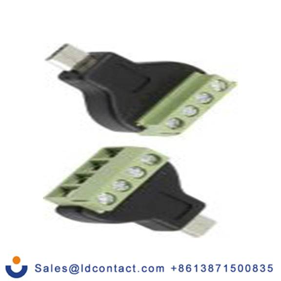 RS PRO,179-2871,USB 连接器, 微型 USB B 型 公, 1端口, 电缆安装 直向 CLB-JL系列