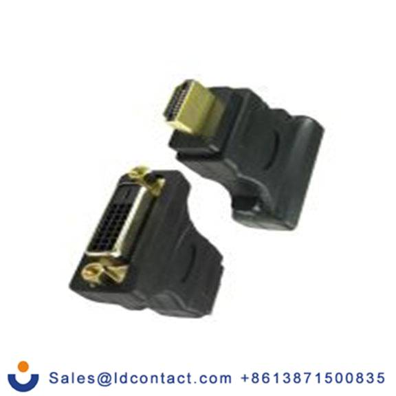 RS PRO,182-8558,AV适配器 HDMI类型 公 DVI-D类型 直向, 镀镀金触点 母插, 聚氯乙烯外壳