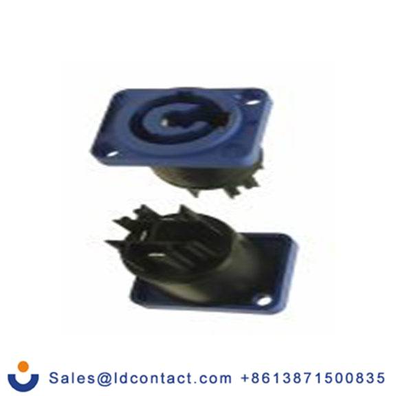 RS PRO,187-3809,工业连接器插座, 面板安装, 蓝色