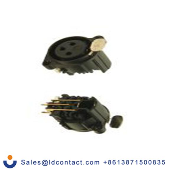 RS PRO,188-0118,3芯 XLR 连接器, 表面安装 母插, 250 V ac 90 °, 镀金色芯