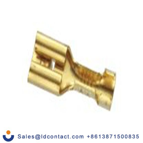 RS PRO,205-5267,非绝缘 压接端子 母插, 0.8 x 6.35 mm接片, 银色 插簧端子, 镀锡 16 AWG 黄铜触点, 最大线规14 AWG 系列