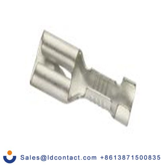 RS PRO,205-5271,非绝缘 压接端子 母插, 0.8 x 6.35 mm接片, 银色 插簧端子, 镀锡 16 AWG 黄铜触点, 最大线规14 AWG 系列