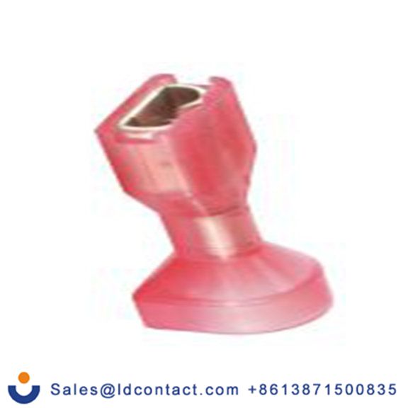 RS PRO,205-5277,绝缘 压接端子 母插, 0.8 x 4.75 mm接片, 红色 插簧端子, 尼龙绝缘, 镀锡 22 AWG 黄铜触点, 最大线规18 AWG 系列