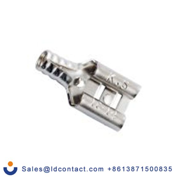 RS PRO,205-5288,非绝缘 压接端子 母插, 0.8 x 6.35 mm接片, 银色 插簧端子, 镀镍 16 AWG 钢触点, 最大线规14 AWG 系列