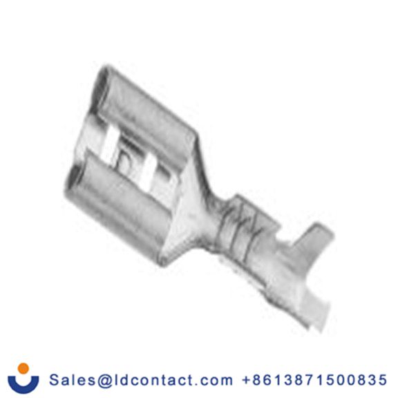 RS PRO,205-5295,非绝缘 压接端子 母插, 6.35 x 0.8 mm接片, 银色 插簧端子, 镀锡 20 AWG 黄铜触点, 最大线规14 AWG 系列