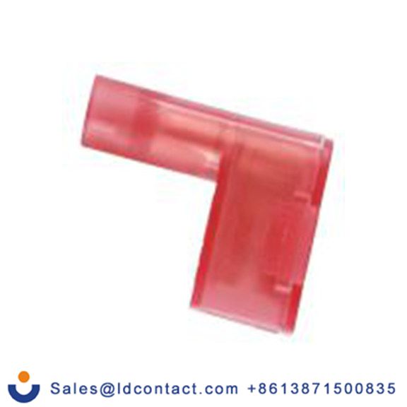 RS PRO,205-5302,绝缘 压接端子 母插, 0.5 x 4.75 mm接片, 红色 插簧端子, 尼龙绝缘, 镀锡 22 AWG 铜, 黄铜触点, 最大线规18 AWG 系列