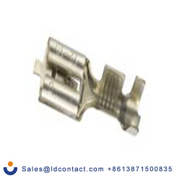 RS PRO,205-5308,非绝缘 压接端子 母插, 6.35 x 0.8 mm接片, 银色 插簧端子, 镀锡 12 AWG 黄铜触点, 最大线规10 AWG 系列