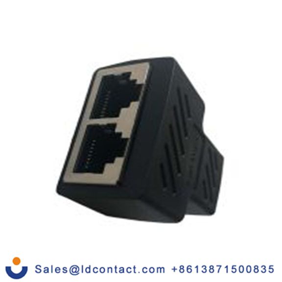 RS PRO,206-7200,RJ45 连接器 RJ45 母, 2端口, 屏蔽, 47 mm长