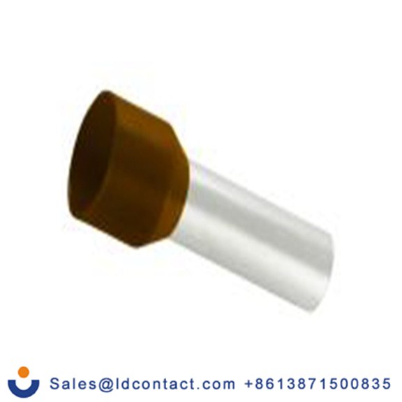 RS PRO,206-9702,绝缘 鞋带套圈, 棕色, Φ7.9 mm x 22 mm引脚, 最大电线尺寸 4 AWG, 总长34 mm, 系列