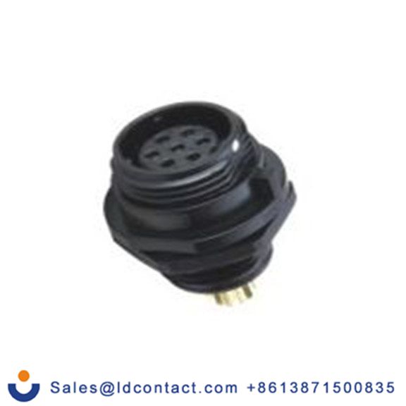 RS PRO,207-0647,圆形连接器 插座, 7芯, 正面安装, 母插芯, 125 V, IP68, SP13系列