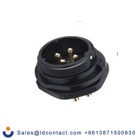 RS PRO,207-2217,Standard 圆形连接器 插座, 4芯, 正面安装, 公芯, 500 V, IP68, SP21系列