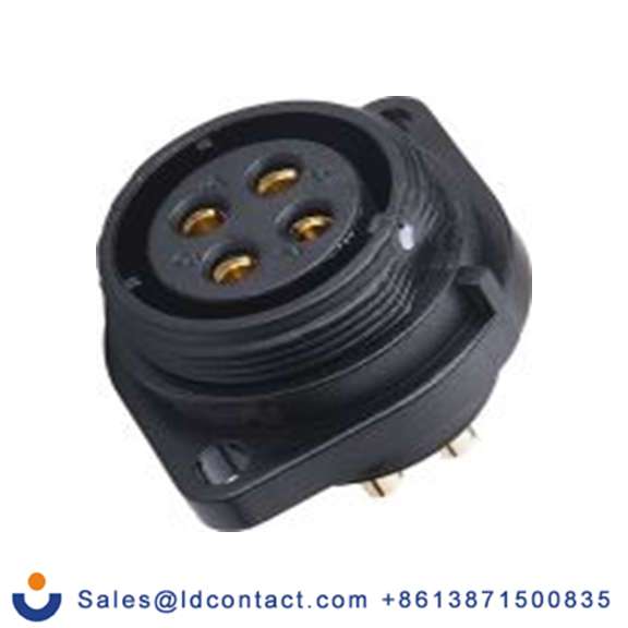 RS PRO,207-2220,Standard 圆形连接器 插座, 4芯, 法兰安装, 母插芯, 500 V, IP68, SP21系列