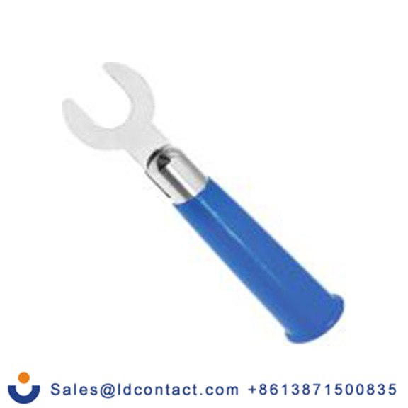 RS PRO,208-0277,绝缘 叉型端子, 蓝色, 镀镍触点 塑料, 51515-7-122系列