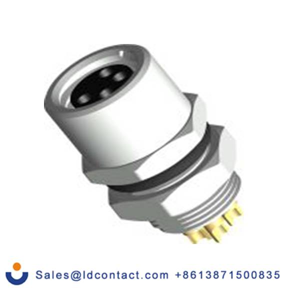 RS PRO,208-0573,M8 圆形连接器 插座, 4芯, 面板安装, 母插芯, 30.0 V, IP40, CPF08系列