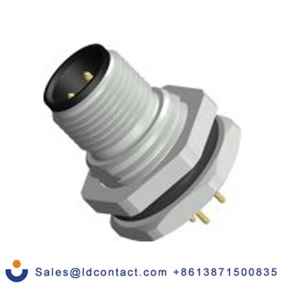 RS PRO,208-0599,M12 圆形连接器 插头, 4芯, 正面安装, 公芯, 250.0 V, IP40, CPM12系列