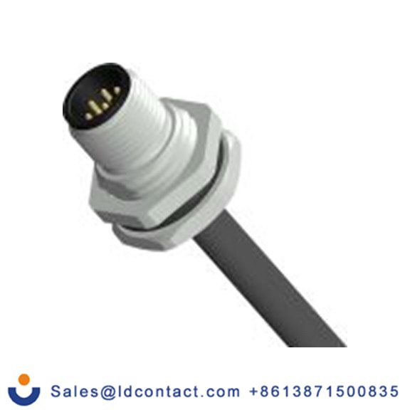 RS PRO,208-0601,M12 圆形连接器 插座, 8芯, 正面安装, 公芯, 30.0 V, IP40, CPM12系列