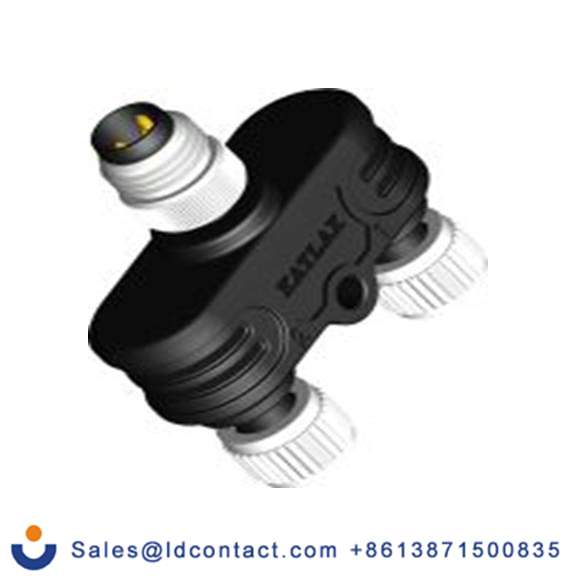 RS PRO,208-0602,圆形连接器适配器, 直向, IP40 M12 母插