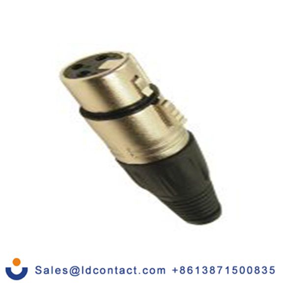 RS PRO,208-0608,3芯 XLR 连接器, 电缆安装 母插 直向, 镀银色芯