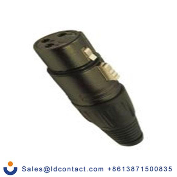 RS PRO,208-0609,3芯 XLR 连接器, 电缆安装 母插 直向, 镀银色芯