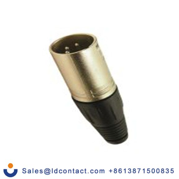 RS PRO,208-0613,四芯 XLR 连接器, 电缆安装 公 直向, 镀银色芯