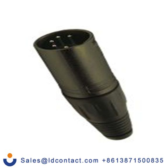 RS PRO,208-0616,五芯 XLR 连接器, 电缆安装 公 直向, 镀银色芯