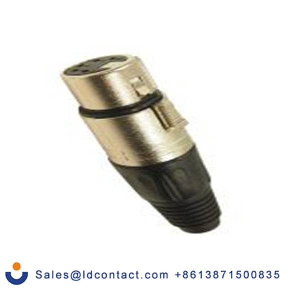 RS PRO,208-0617,五芯 XLR 连接器, 电缆安装 母插 直向, 镀银色芯