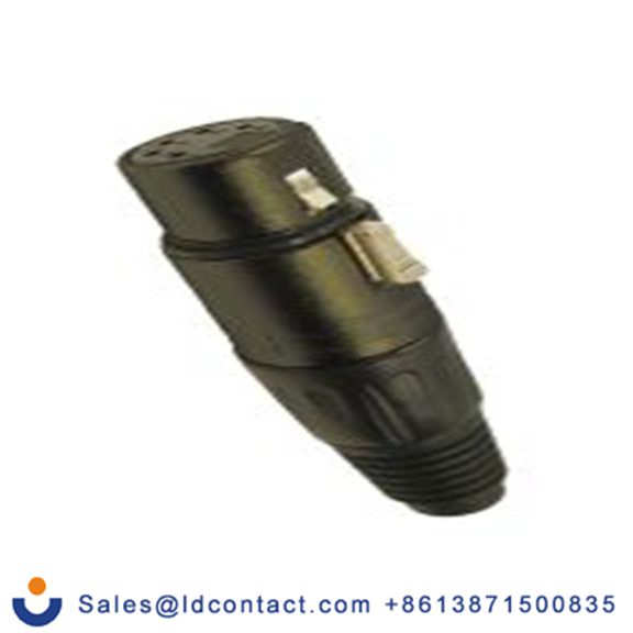 RS PRO,208-0618,五芯 XLR 连接器, 电缆安装 母插 直向, 镀银色芯