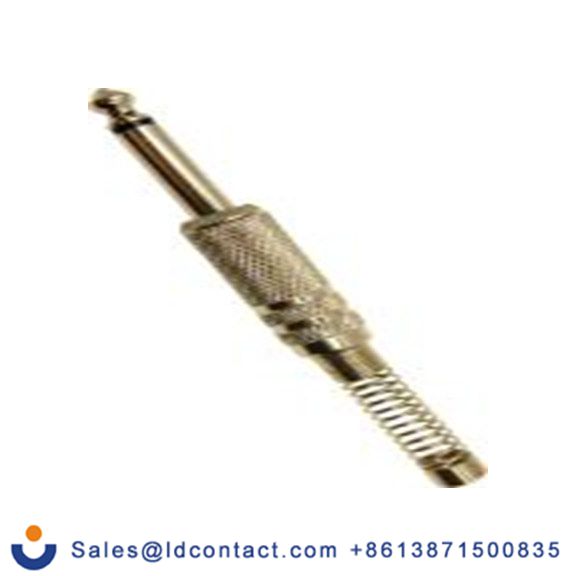 RS PRO,208-0622,6.35mm, 电缆安装 单声道 公 2, 插孔 直向, 黄铜触芯