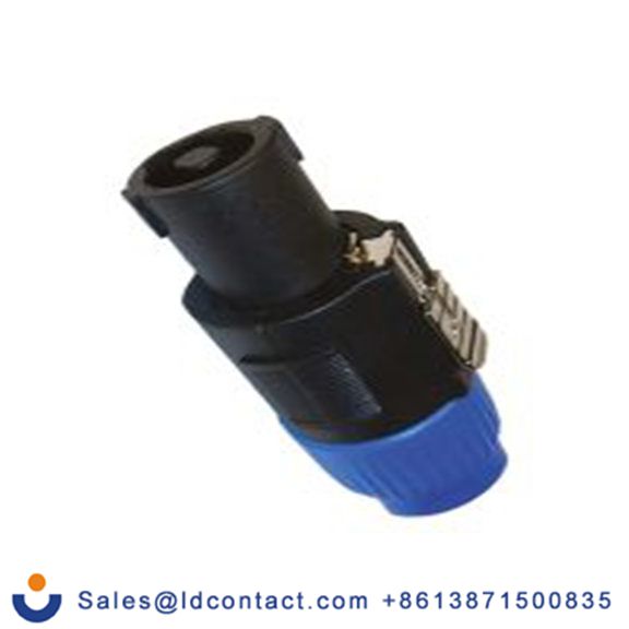 RS PRO,208-0625,音箱连接器 直向, 铜合金触芯, 4路 母插, 面板安装 20A, 黑色 焊接