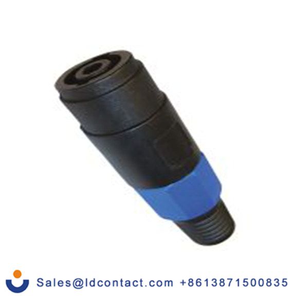 RS PRO,208-0627,音箱连接器 直向, 铜合金触芯, 4路 母插, 面板安装 20A, 黑色 焊接