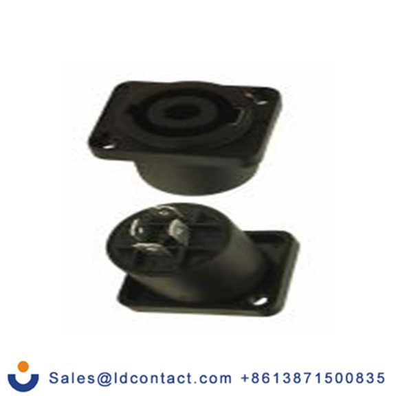 RS PRO,208-0628,音箱连接器, 镀银色 直向, 黄铜触芯, 4路 母插, 面板安装 20A 推入