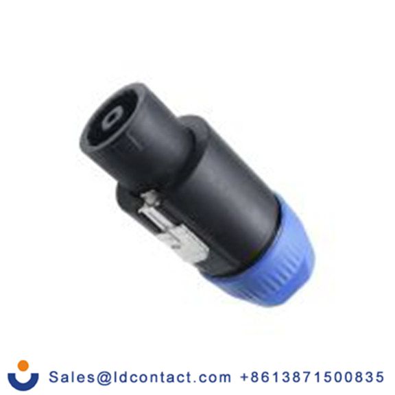 RS PRO,208-5177,音箱连接器, 镀黄铜 直向, 8路 公, 电缆安装 30A, 蓝色, 黑色 螺钉