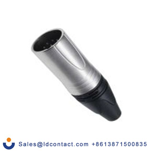 RS PRO,208-5179,6芯 XLR 连接器, 电缆安装 公, 75 V 直向, 镀镍芯