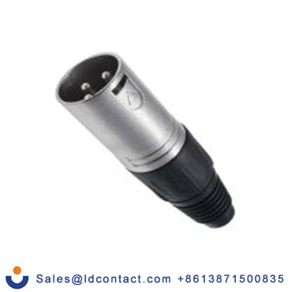 RS PRO,208-5188,3芯 XLR 连接器, 电缆安装 公, 75 V 直向, 镀银色芯