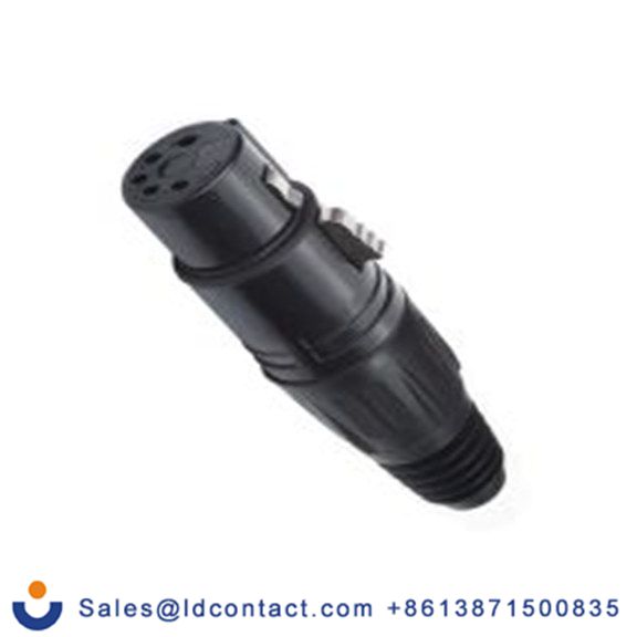 RS PRO,208-5189,五芯 XLR 连接器, 电缆安装 母插, 75 V 直向, 镀银色芯