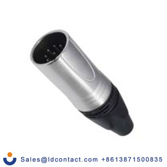 RS PRO,208-5191,7芯 XLR 连接器, 电缆安装 公, 75 V 直向, 镀银色芯