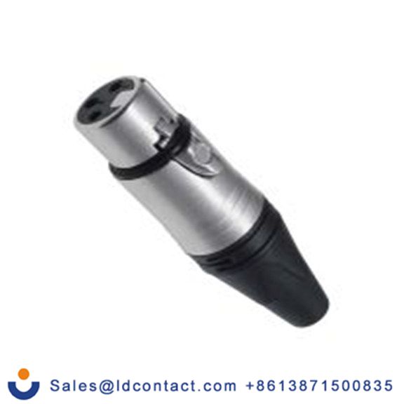 RS PRO,208-5193,3芯 XLR 连接器, 电缆安装 母插, 50 V 直向, 镀银色芯