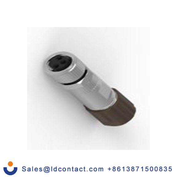 RS PRO,210-0213,DIN 连接器, M8, 3触芯, 电缆安装, 直向 4A WP0803JA系列, 60 V IP40 母插