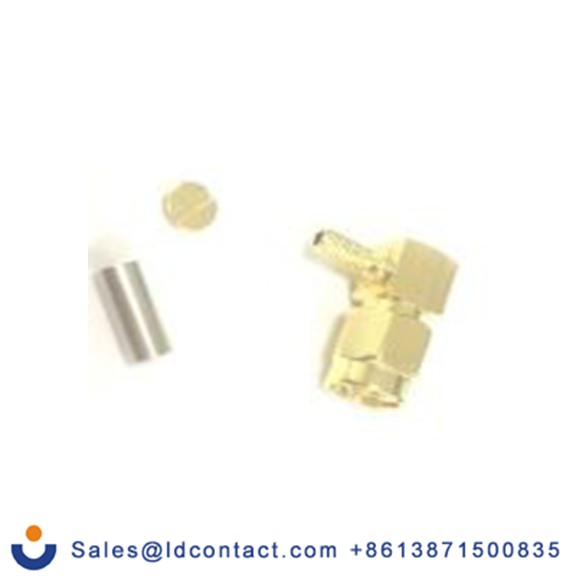 RS PRO,213-8220,SMA 连接器 公, 50 Ω, 电缆安装, 直角, 用于同轴线 SMA系列