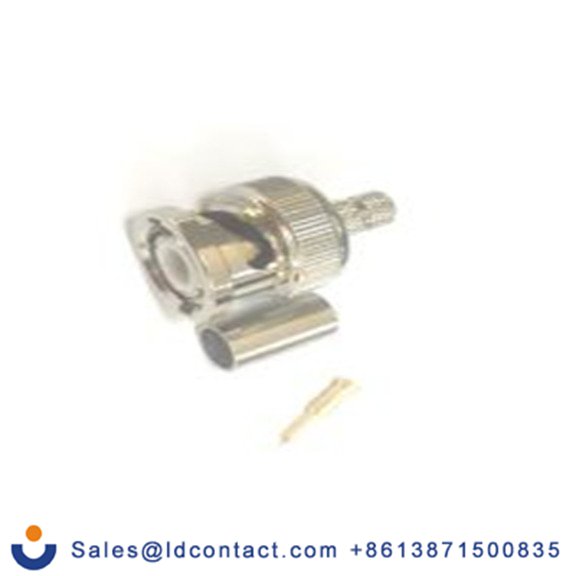 RS PRO,213-8225,BNC 连接器 公, 75 Ω, 电缆安装, 直向, 用于RG58线 BNC系列 压接